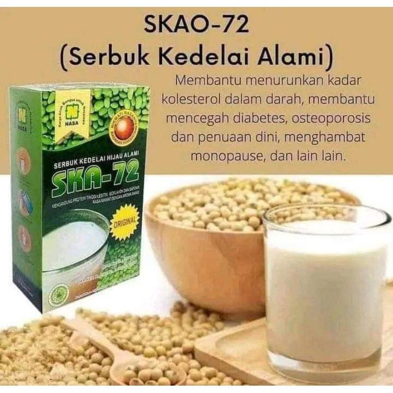 

SKA-72 SERBUK KEDELAI HIJAU ALAMI, SKAO Serbuk kedelai Hijau /SKAO NASA / Serbuk gemuk badan sehat ,Mengurangi kadar kolestrol, mengobati masalah kanker