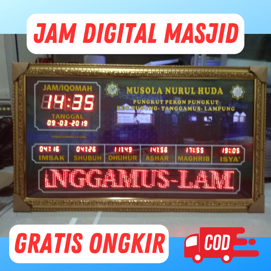 TERLARIS Jam digital Masjid Otomatis iqomah