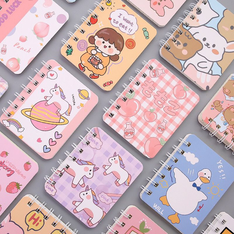 

Mini Notebook Ring A7 80 Lembar Buku Tulis Memo Catatan Diary Book Pocket Size Grosir Murah