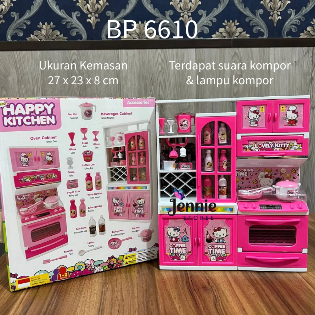( Jenniestoree ) Mainan Lemari Masak Masakan Anak Ada Lampu dan Suara / Mainan Kitchen Set Dapur