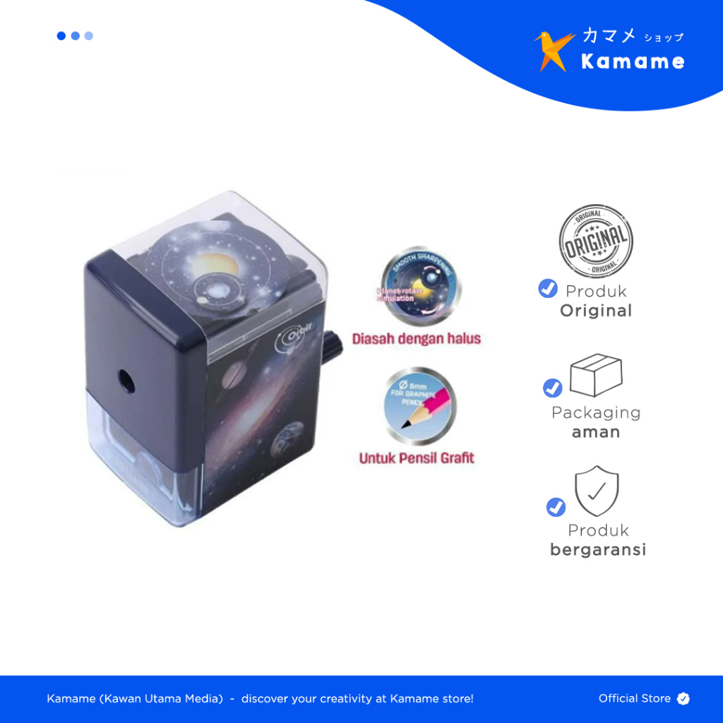 

Deli Rotary Pencil Sharpener - R10104 Interactive fun Rotary Pencil Sharpener 3C / Rautan -Kamame