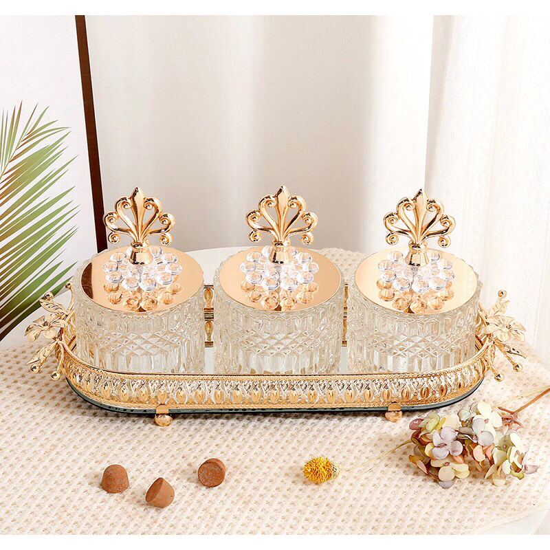 Toples Candy Set / Toples Kaca / Jar Set / Tempat permen