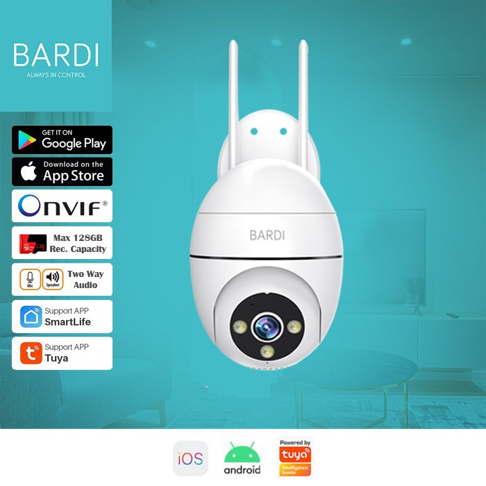 Paket Bundling Security Pack 1 NVR Dahua 4Channel + 3 Bardi IPCamera