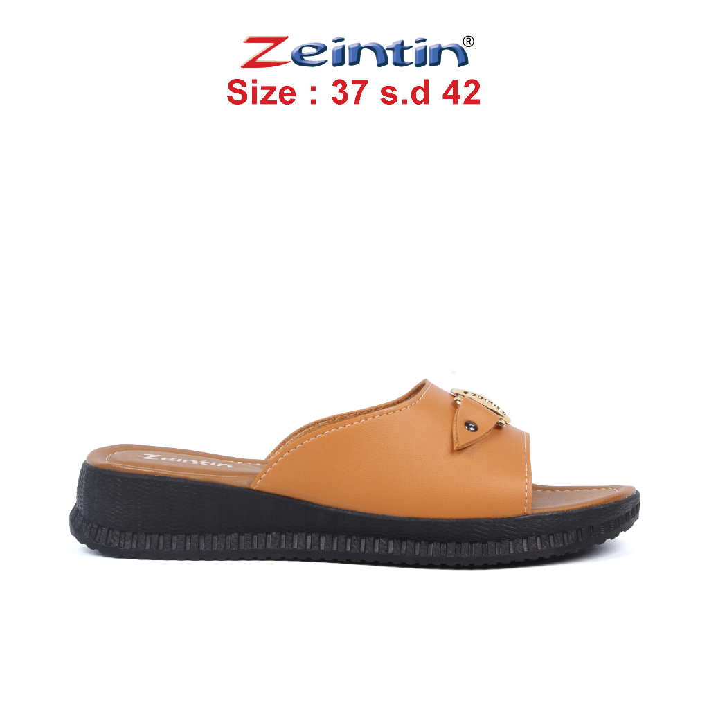 Zeintin - Sandal Wanita Kulit Sintetis  Kasual Sendal Slip On Wanita Original ZEINTIN HP