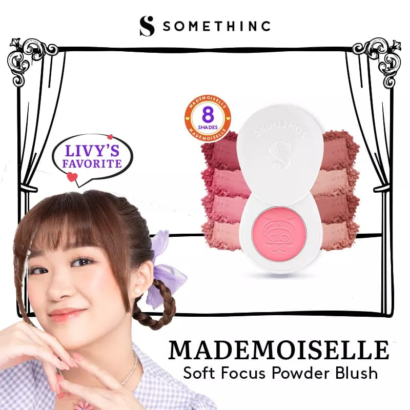 Somethinc Mademoiselle Soft Focus Powder Blush - Super Smooth Powder Blush