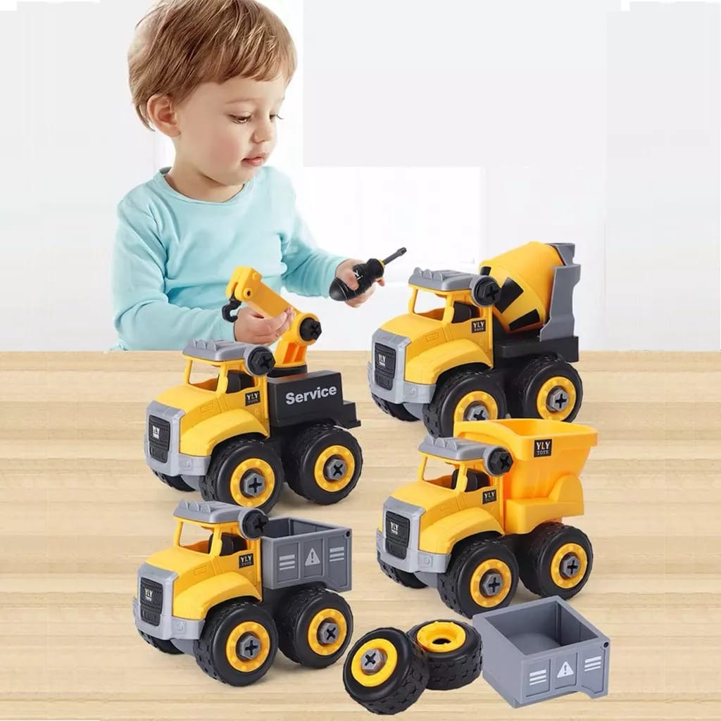 BOX DIY BUILDING BLOCKS SERIES MAINAN TRUK EDUKASI ANAK bongkar pasang mainan mobil truck mainan anak termurah 399 351