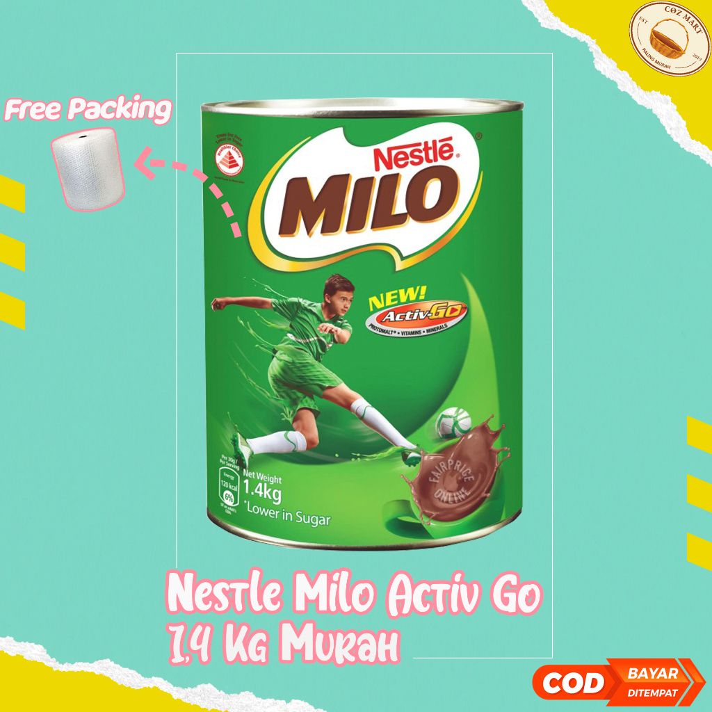 Milo Kaleng Malaysia Original 1,4kg / Milo Tin Singapore 1,4kg