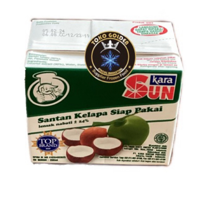 

sun kara santan kotak 200ml / santan kelapa