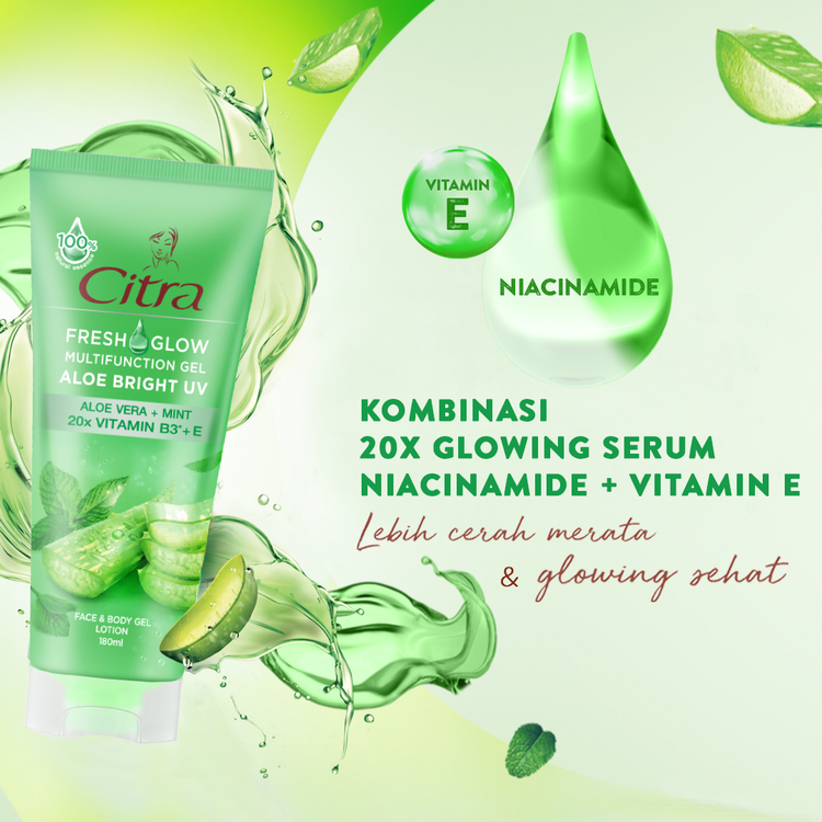 ❤️ MEMEY ❤️ CITRA Fresh Glow Multifunction Gel Aloe Bright UV 100ml