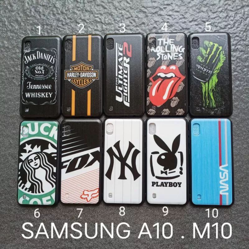 Case gambar Samsung A10 . M10 motif cowok ( 3 motif ) soft softcase softshell silikon cover casing kesing housing