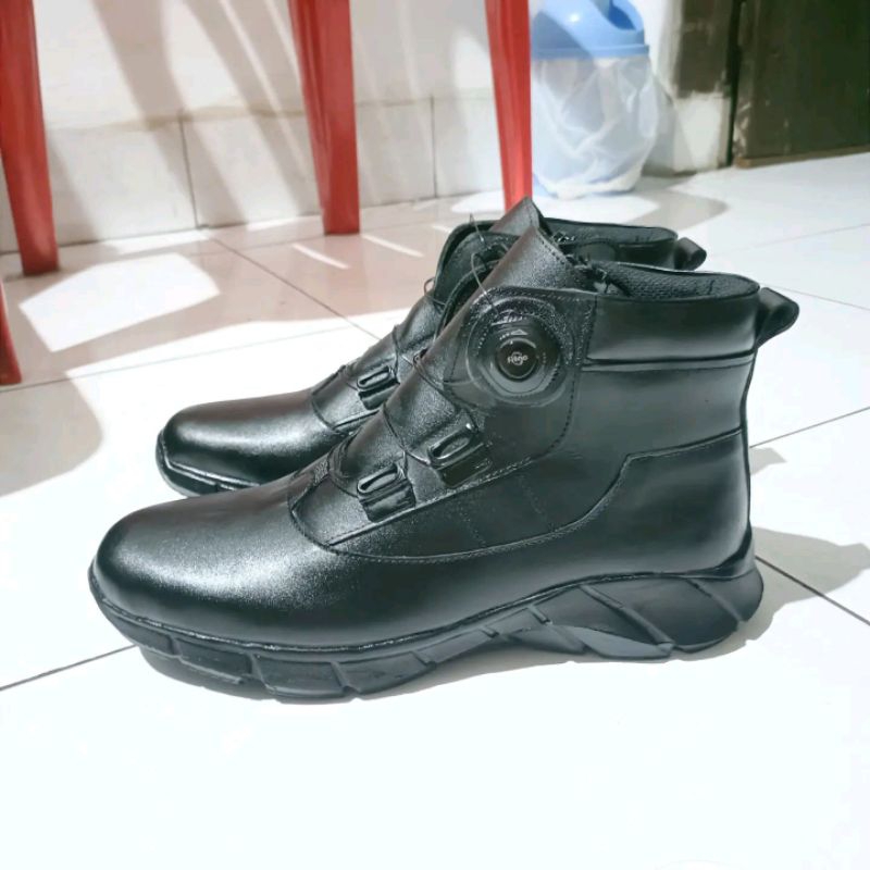 Sepatu mingguan pdh tali putar (kulit dop) tapak ringan