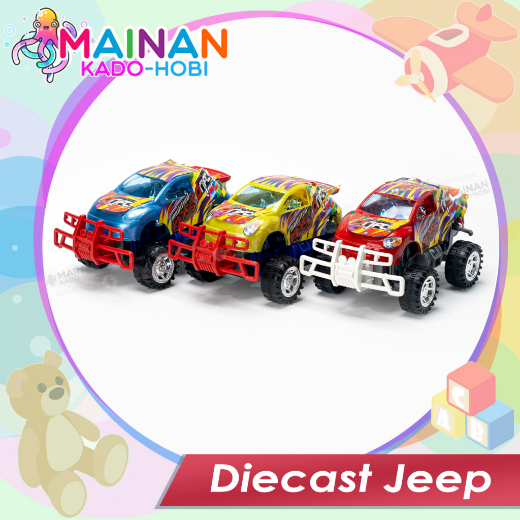 KADO LEBARAN MAINAN EDUKASI ANAK DIECAST MOBIL JEEP CAR