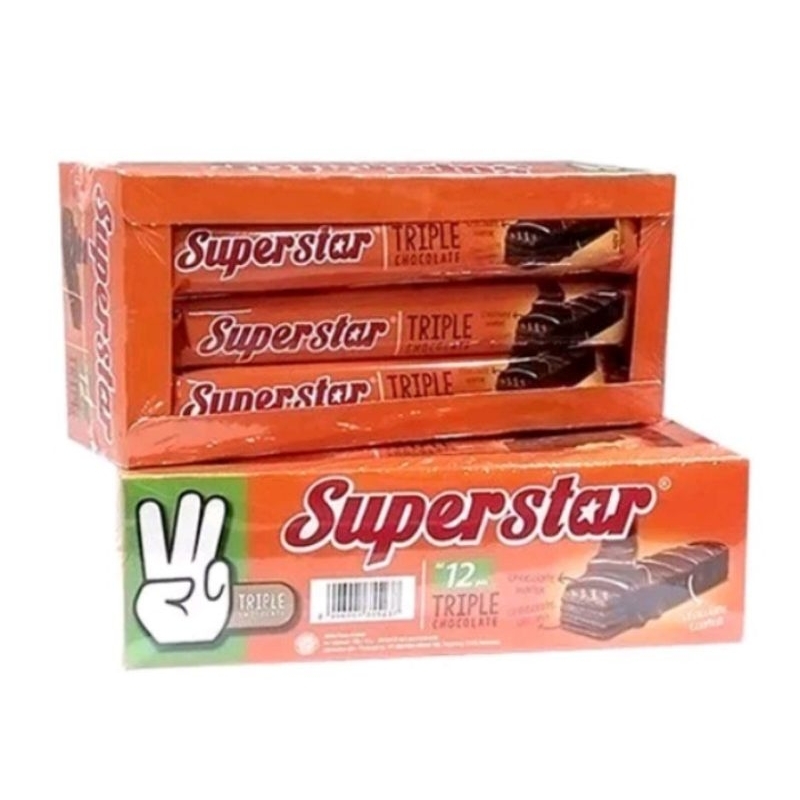 

SUPERSTAR TRIPLE CHOCOLATE ISI 12PCS