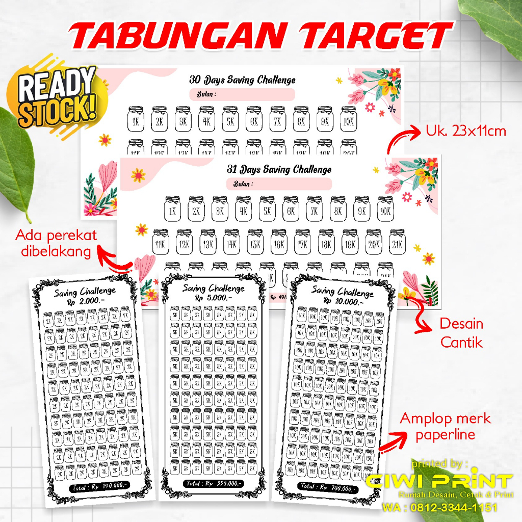 

Amplop Target Menambung Dalam 1 Bulan