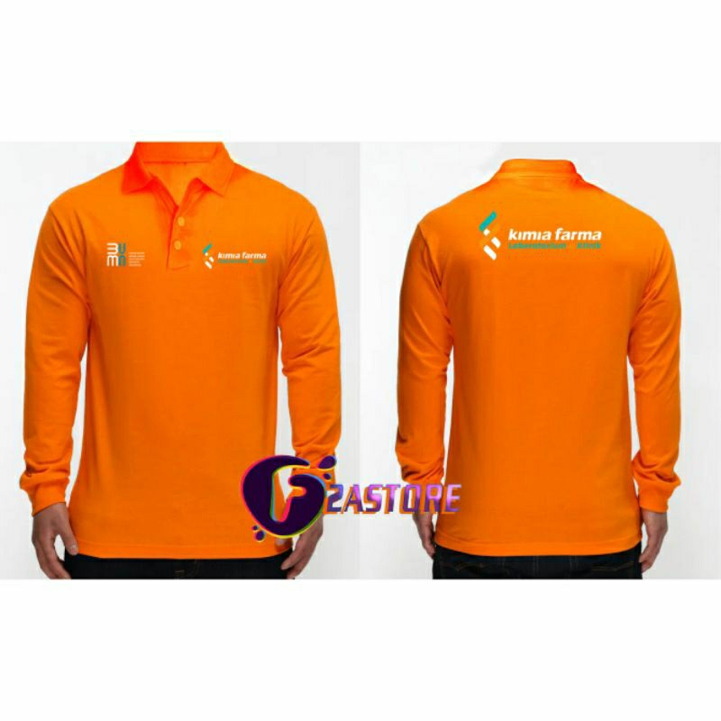 KAOS BERKERAH MODEL POLO-KIMIA FARMA BUMN-BAJU TANGAN PANJANG