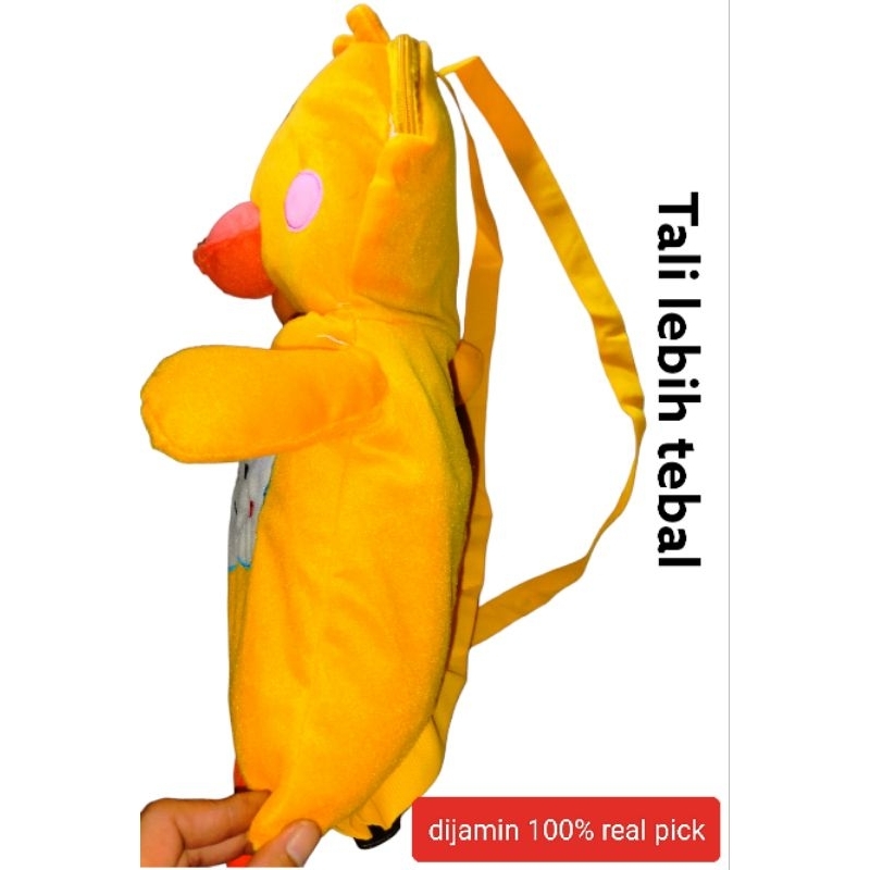 Boneka Tas Ransel Anak Bebek Muat Buku Tulis Lucu Imuet Viral Large 50cm