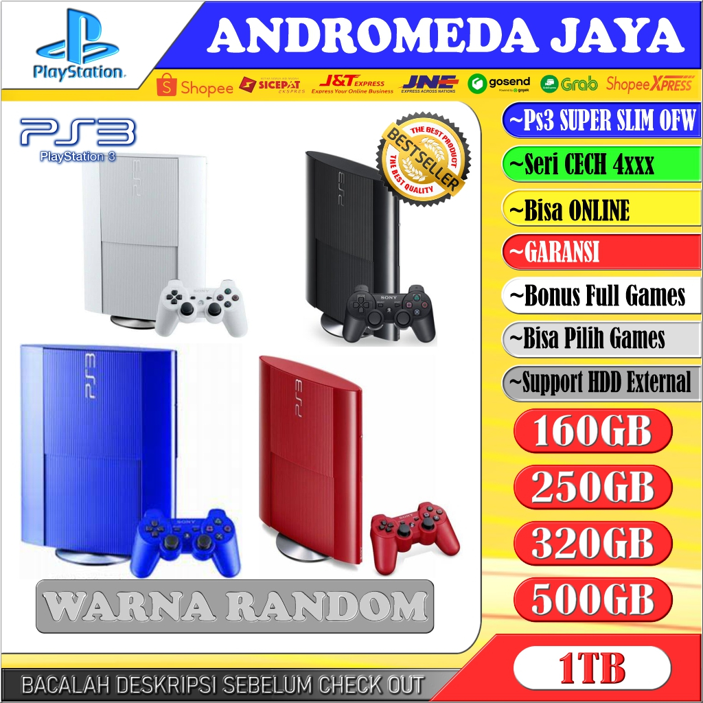 PS3 SUPER SLIM OFW/HFW SERI 4000/4200/4300 FULL GAMES