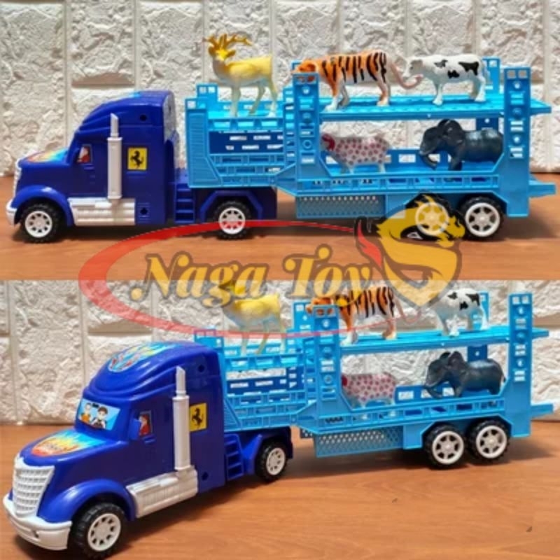 Mainan Truk Trailer Pengangkut
