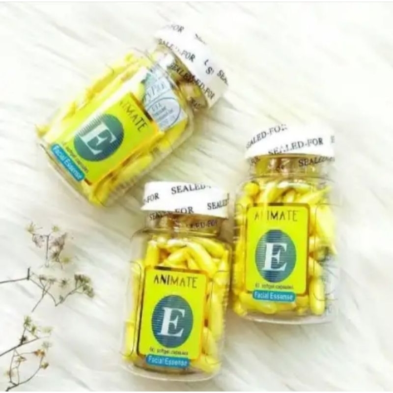 SERUM WAJAH ANIMATE//SERUM VITAMIN E USA//ANIMATE FACIAL ESSENCE INSTANT WHITENING