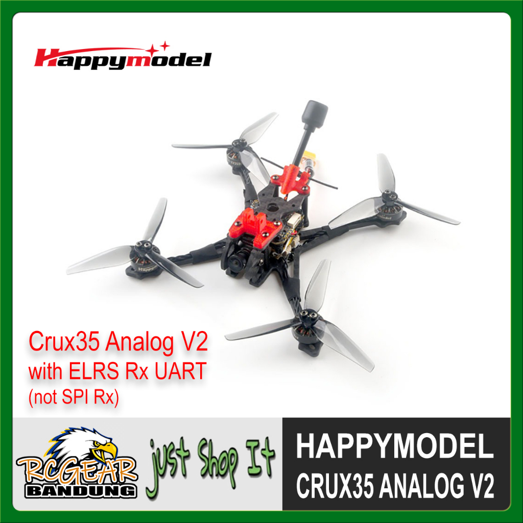 Happymodel Crux35 V2 Analog 4S Micro Freestyle FPV Racing Drone ELRS