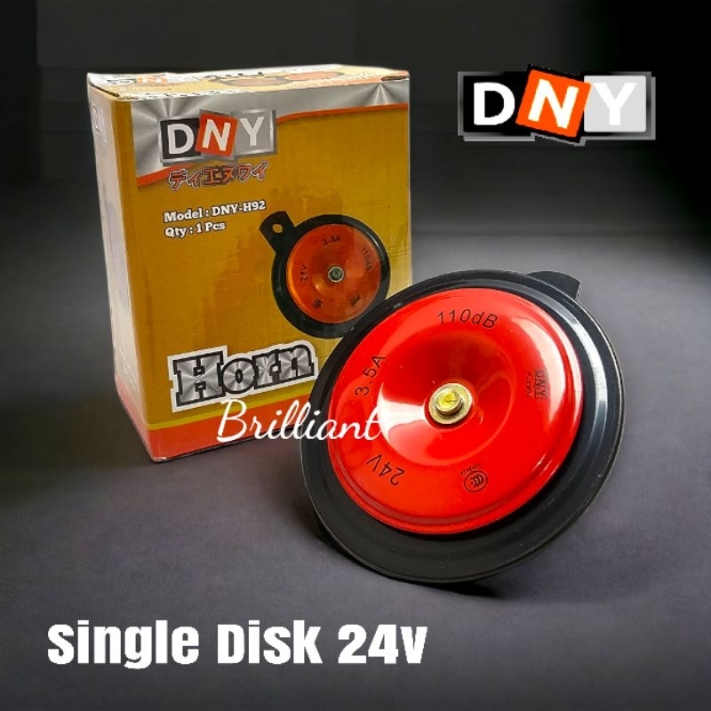 Horn Single Disk DNY - 12v / 24v