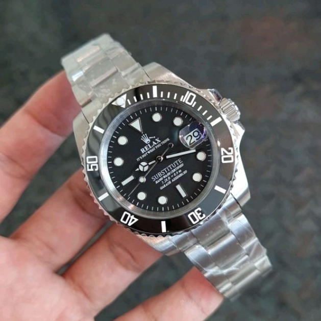 Jam tangan Automatic Mod RELAX Substitute RX Submariner Costum NH35A Original