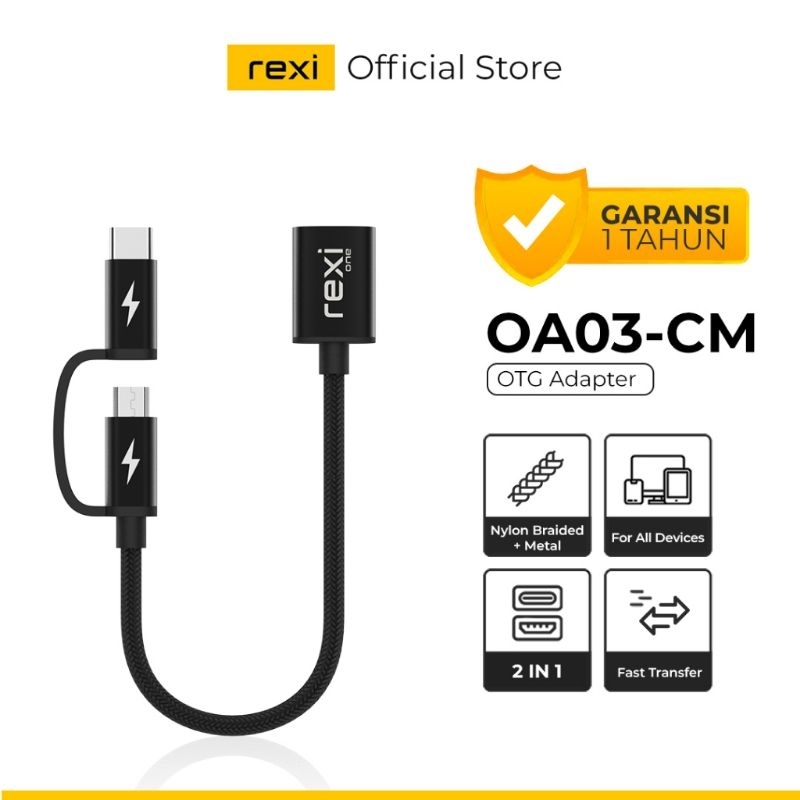 Rexi OA03-CM 2 in 1 Adapter OTG USB 3.0 to Micro USB and Type-C