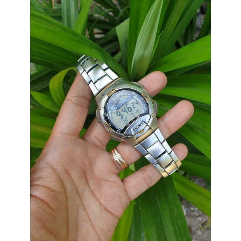 jam tangan casio dual time W-753 original