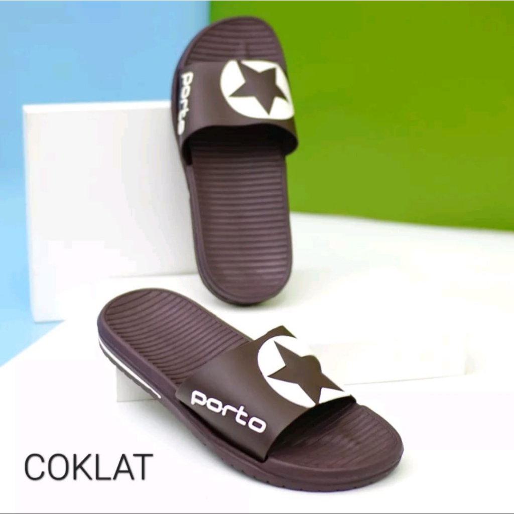 gof PORTO 1011M-1 Sandal Pria Sandal Selop Sandal Rumah Casual Anti Slip Terbaru