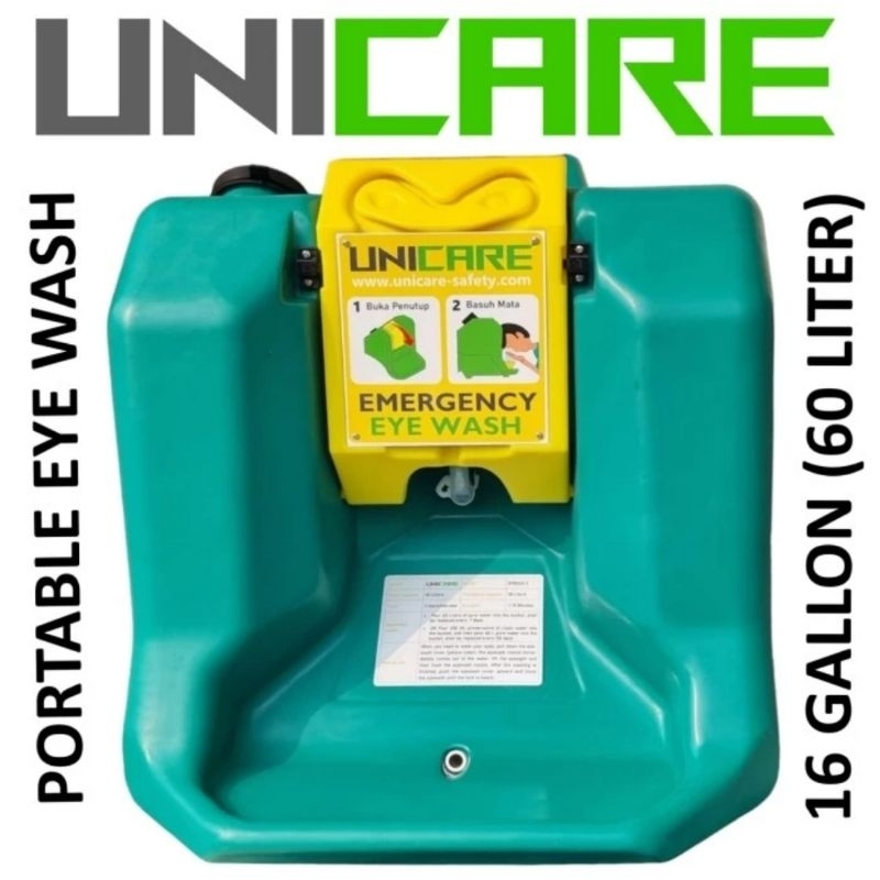 Emergency Eye Wash UNICARE Portable 60L 16 gallon