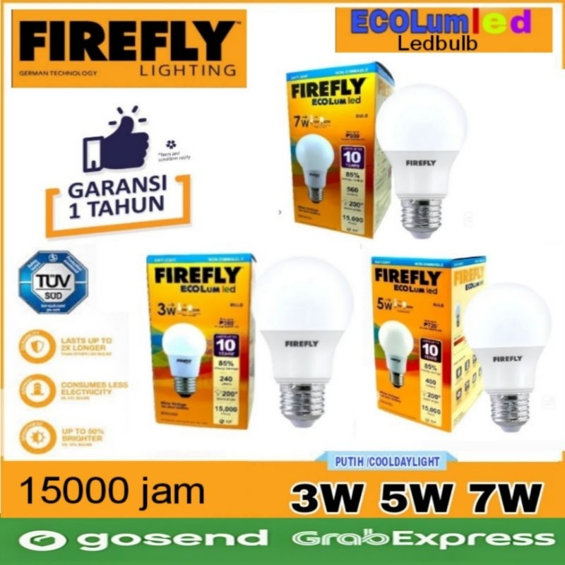 Lampu Led 3W 5W 7W 3 5 7 Watt Firefly Garansi