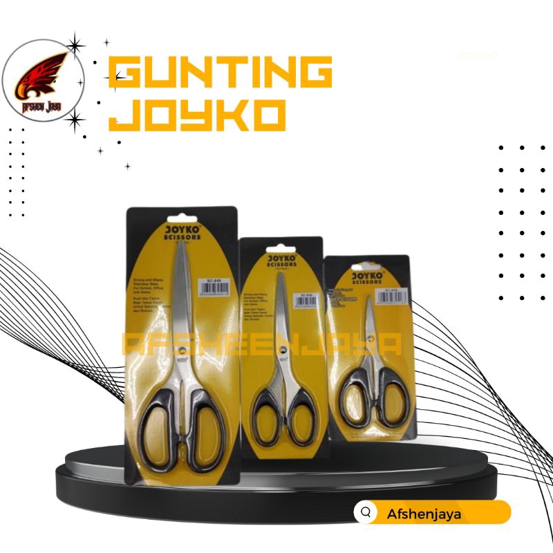 

⭐AJ⭐ Gunting JOYKO Scissors JOYKO SC-838 SC-828 SC-Sedang (1 Pc) / Grosir Lusinan Rentengan Gunting Murah Besar Kecil / Pemotong / Alat Pemotong Kertas Serbaguna / Gunting JOYKO Kecil Sedang Besar