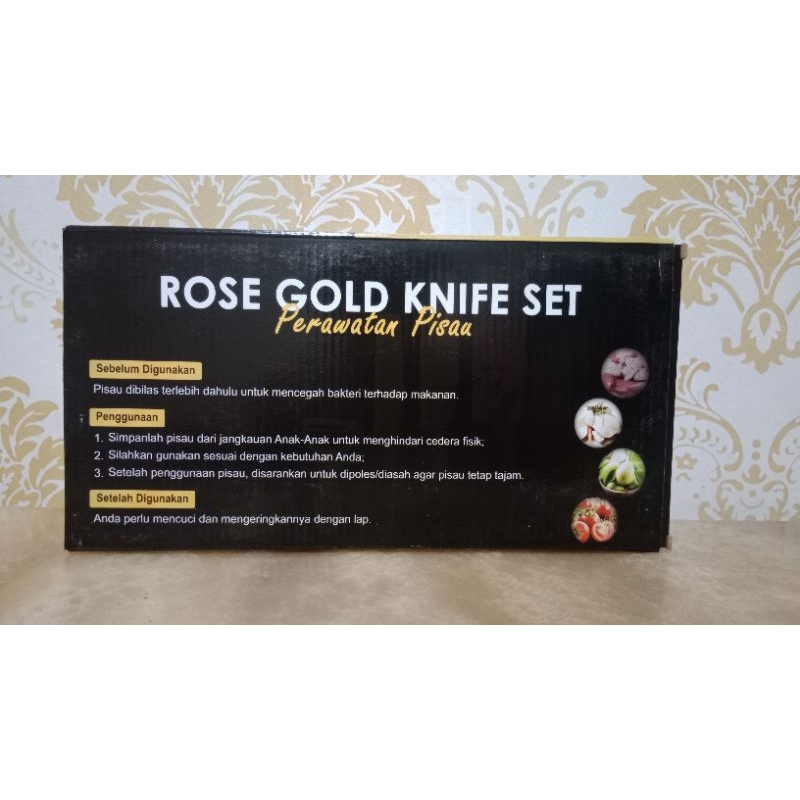 ROSE GOLD KITCHEN KNIFE SET *LOYAL BOSQUE*