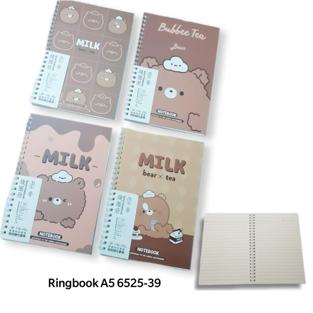

Buku Catatan spiral notebook ringbook a5 garis cover lucu