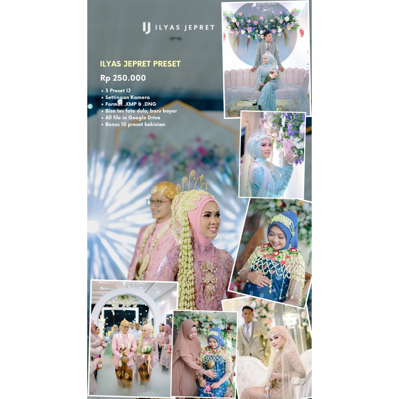 PRESET WEDDING LIGHTRO0M CLEAN JERNIH  ILYAS JEPRET