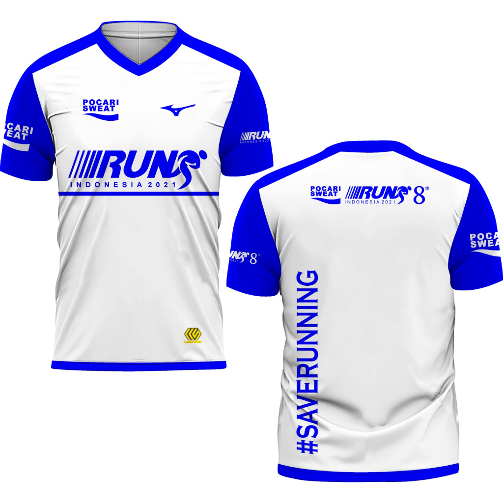 Kaos Jersey Pocari Sweat Run Full Printing Terbaru