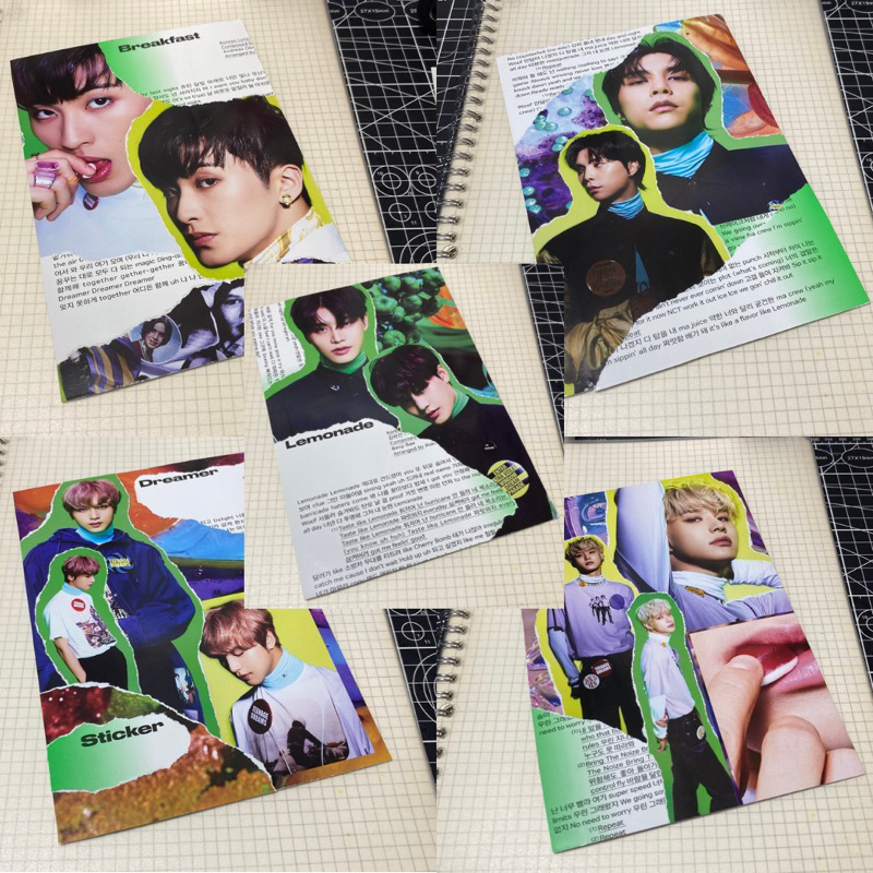 Deco binder index devider A5 A6 nct 127 sticker ver jaehyun taeyong taeil yuta johnny doyoung jungwo