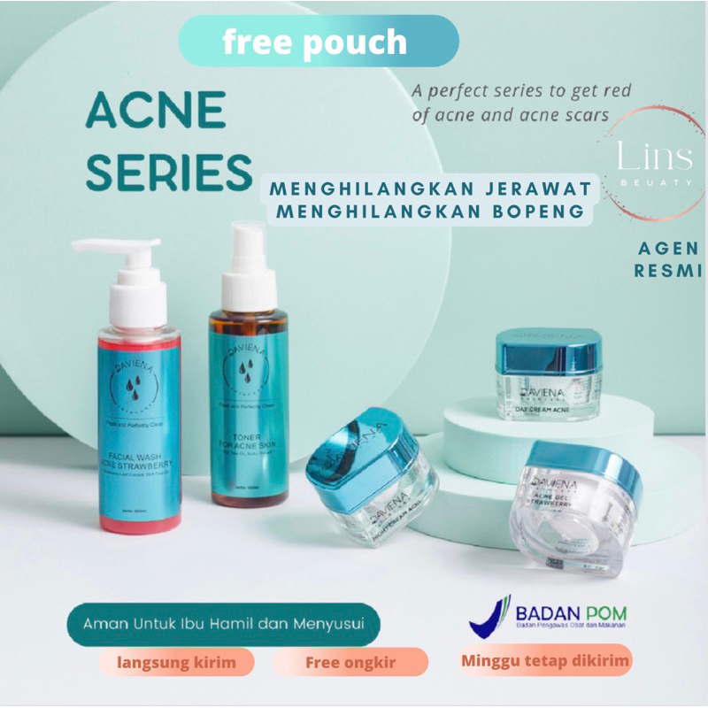 LANGSUNG KIRIM/ PAKET DAVIENA ACNE SERIES/DAVIENA SKINCARE/ DAVIENA ACNE