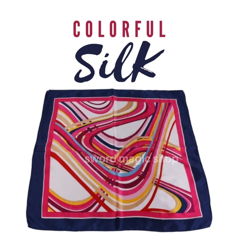 Alat Sulap Colorful Silk - Scarf Magic - Silk Magic - Kain Sulap - Aksesoris Sulap - Toko Sulap - Sw