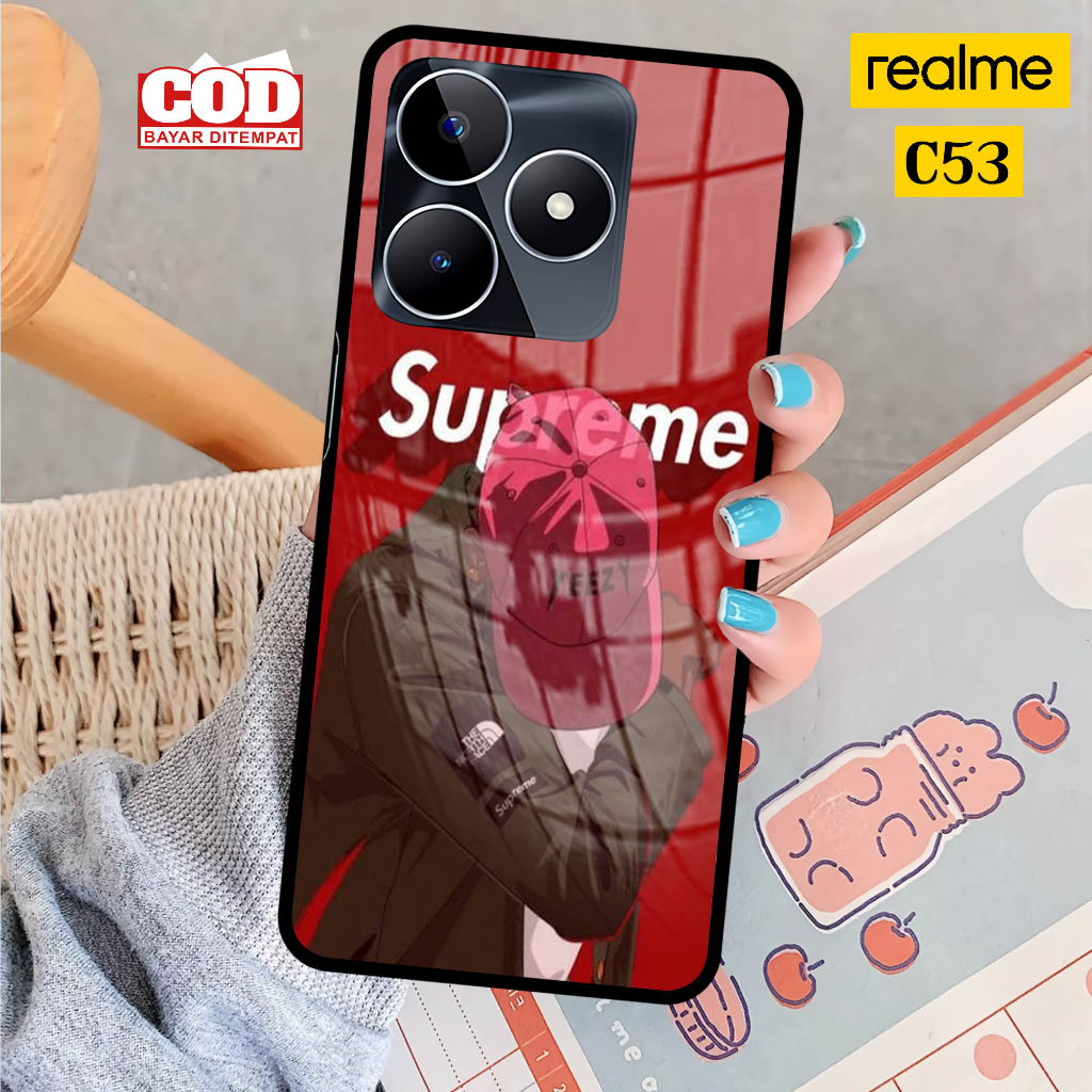 Softcase Glass Kaca REALME C53 - Case Handphone REALME C53 [T12]