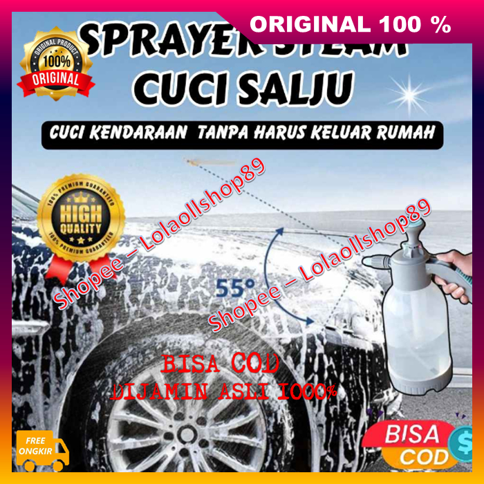 Sprayer Steam Cuci Salju Alat Semprot Cuci Motor Mobil Salju Snow Wash Cuci Kendaraan Tanpa Harus Ke
