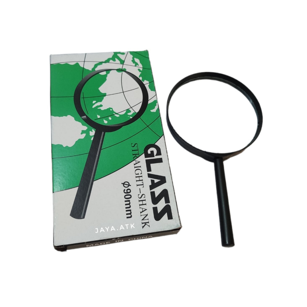 

KACA PEMBESAR LUP KACA 9 CM 90MM GLASS STRAIGHT SHANK MAGNIFIER LOOP