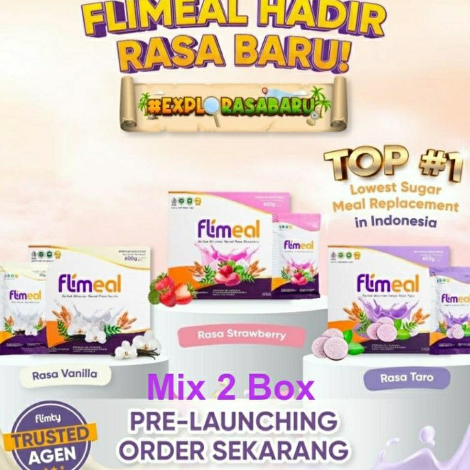 

FLIMEAL FLIMTY MINUMAN SEREAL PENGGANTI MAKAN HALAL BPOM
