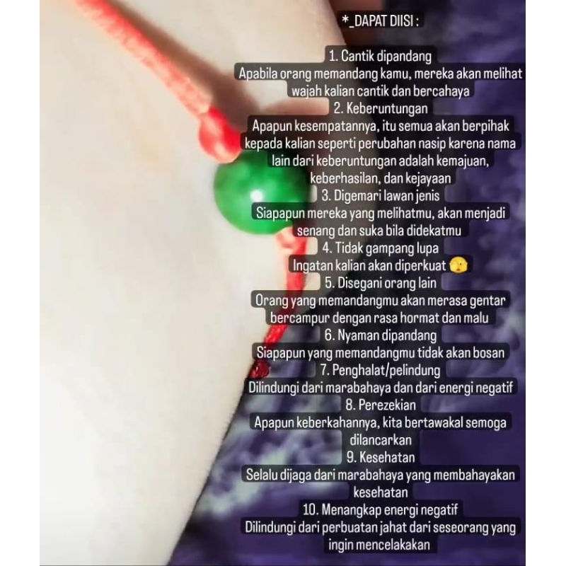 GELANG BATU GIOK [GELANG KEBERUNTUNGAN]