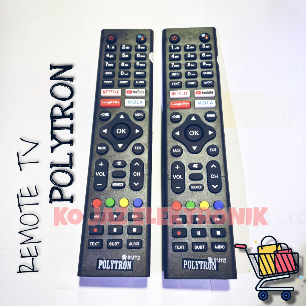 REMOTE TV POLYTRON LCD/LED SMART TV ANDROID