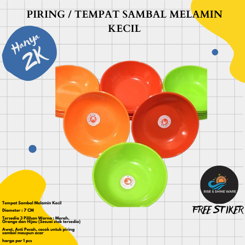 Piring Sambal / Tempat Sambal Melamin Kecil