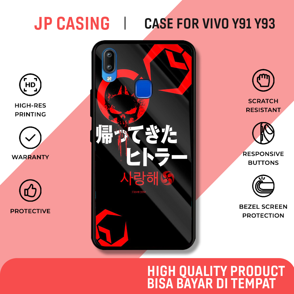 case vivo y91 y93 terbaru aesthetic motif abstrak cute cewek cowok keren casing hp mewah bahan softc
