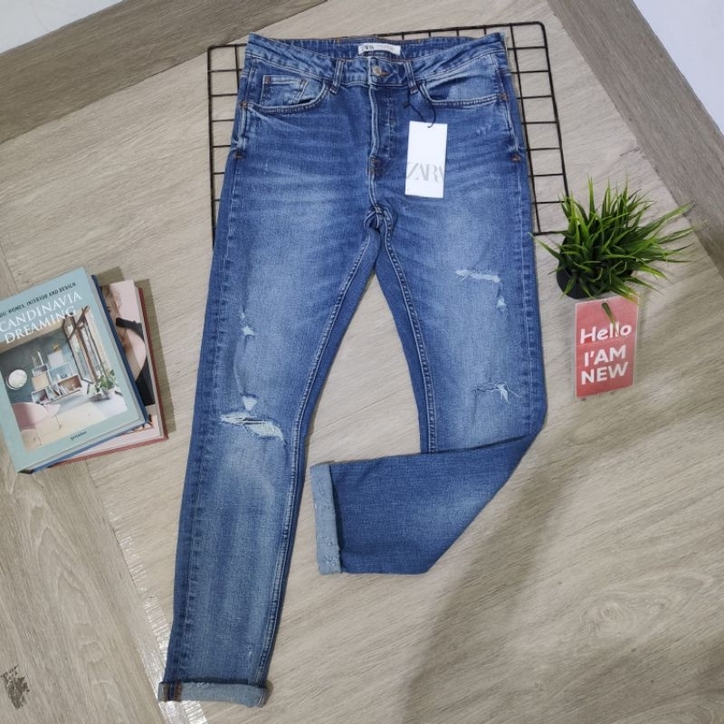 CELANA ZARA PRIA SKINNY RIPPED ORIGINAL
