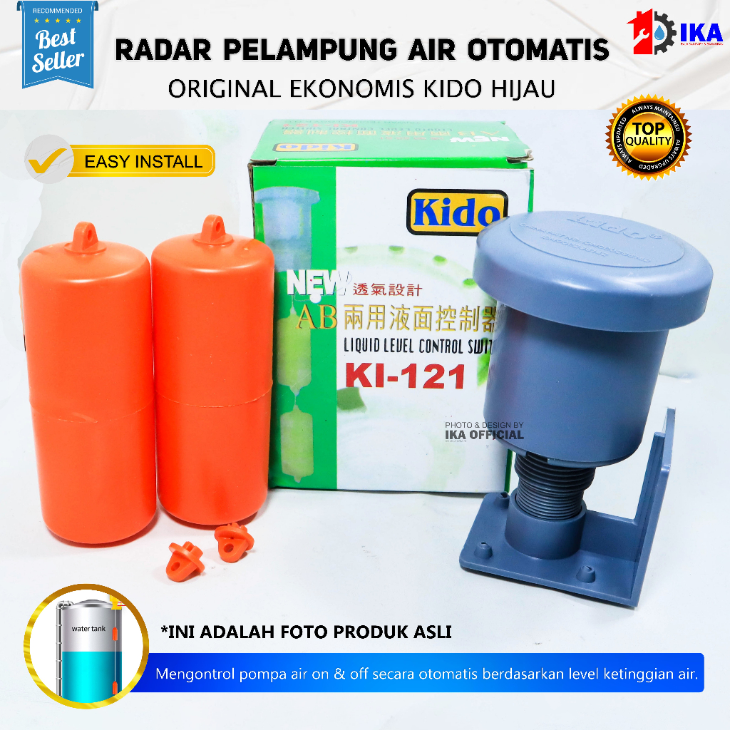 [COD] Radar Pelampung Air Otomatis Kido KI-121 Pelampung Air Toren Otomatis Radar Kido Tandon Murah