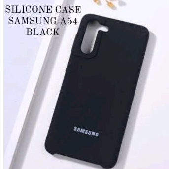 SILICONE CASE ANTI NODA SAMSUNG GALAXY A54 - HITAM